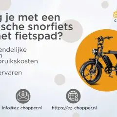 Elektrische snorfiets op het fietspad? Ontdek de voordelen: milieuvriendelijk, lage kosten, comfort. EZ Chopper helpt met e bike regels.