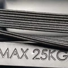 De bagagedrager van de elektrische fiets kan maximaal 25 kilo dragen.