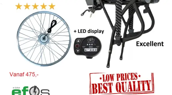 Maak je gewone fiets elektrisch met deze ombouwset: 250w motor, 35-70km actieradius, LED display. Lage prijs, beste kwaliteit!